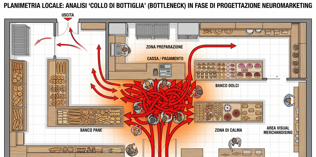 Dove posizionare la cassa? La guida neuro-strategica per eliminare i colli di bottiglia e aumentare lo scontrino medio